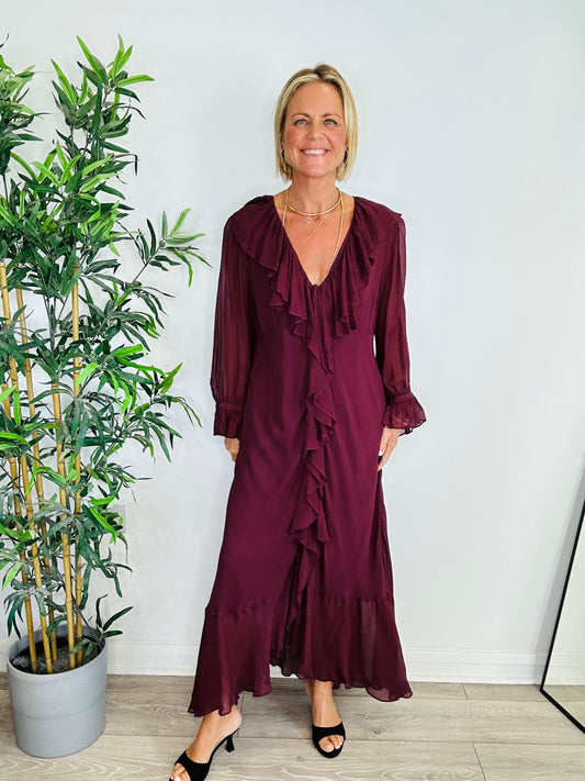 Gracye Ruffle Maxi Dress - Size L