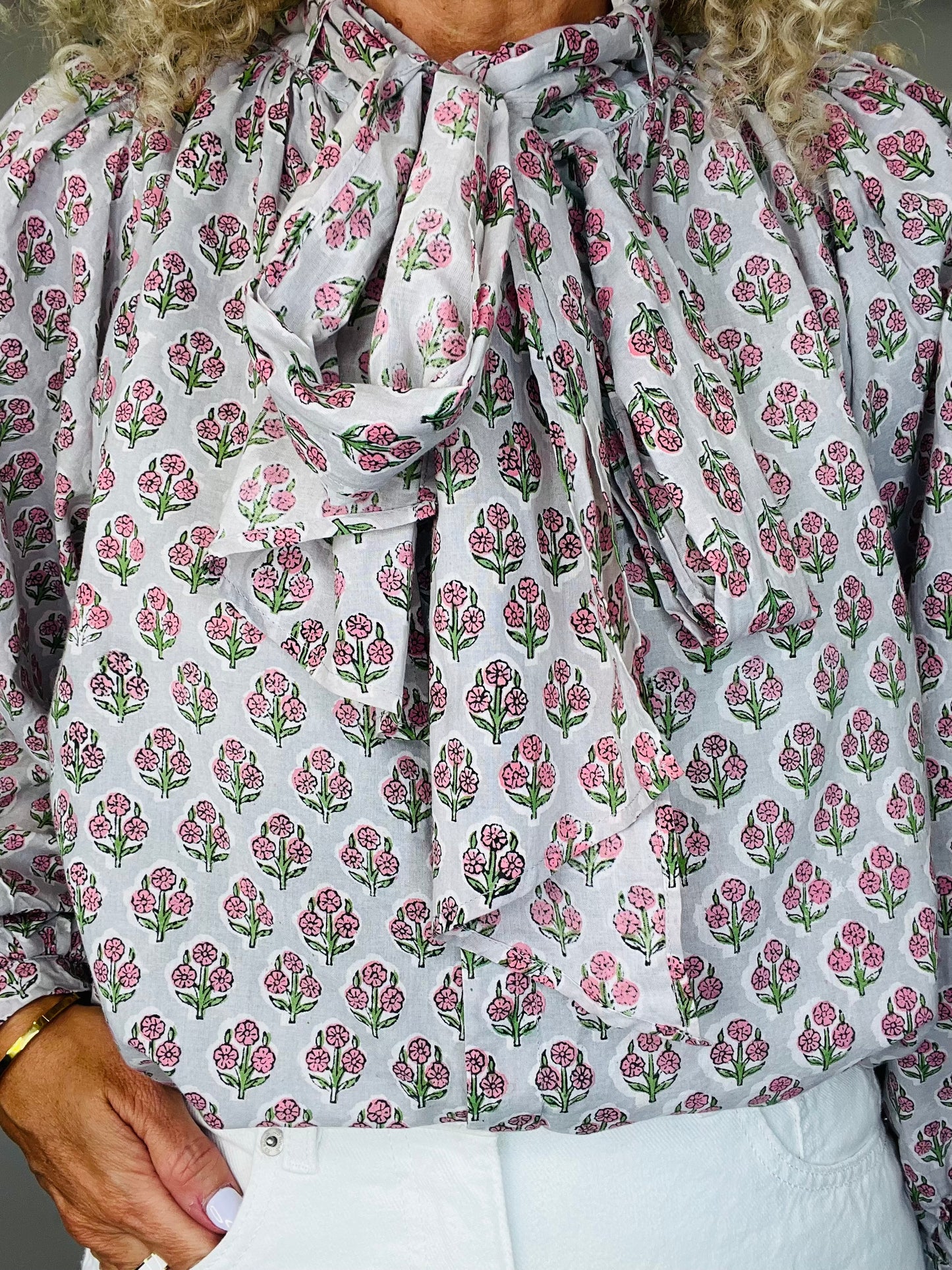 Cotton Floral Shirt - Size S