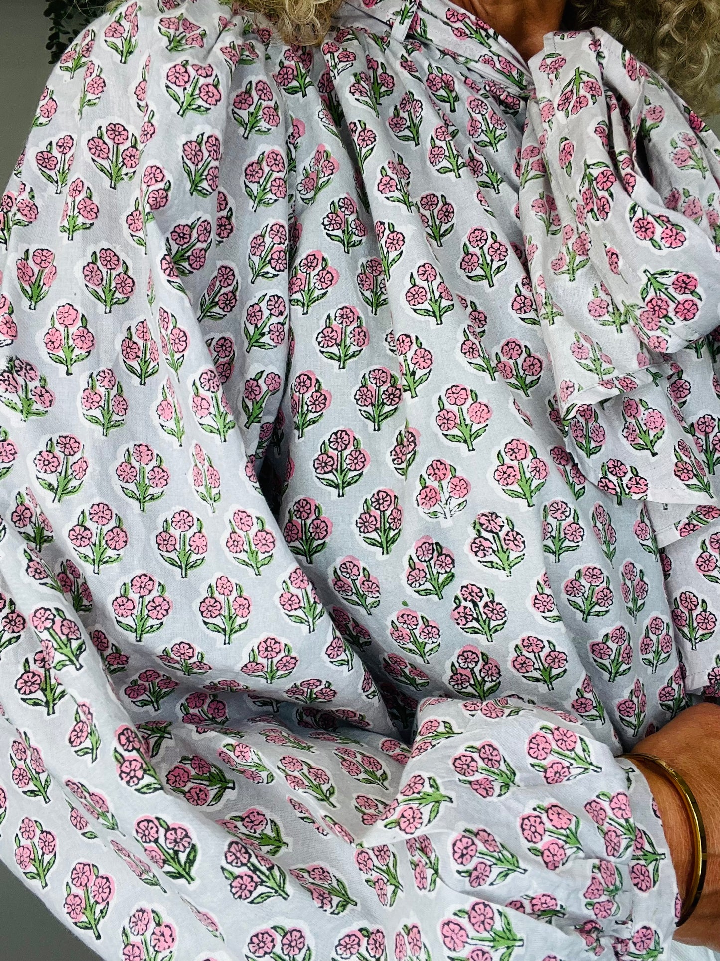 Cotton Floral Shirt - Size S