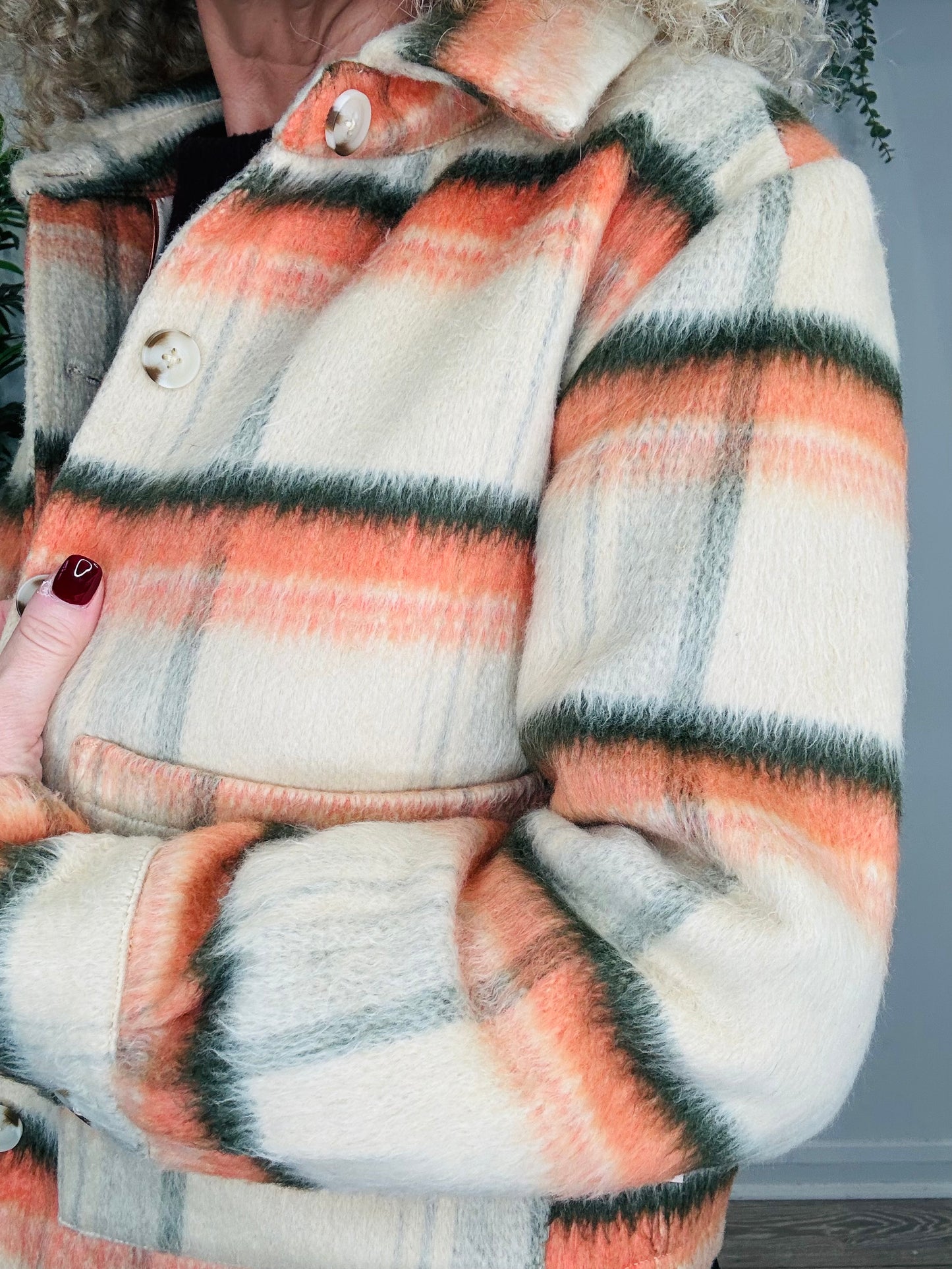 Check Jacket - Size 36