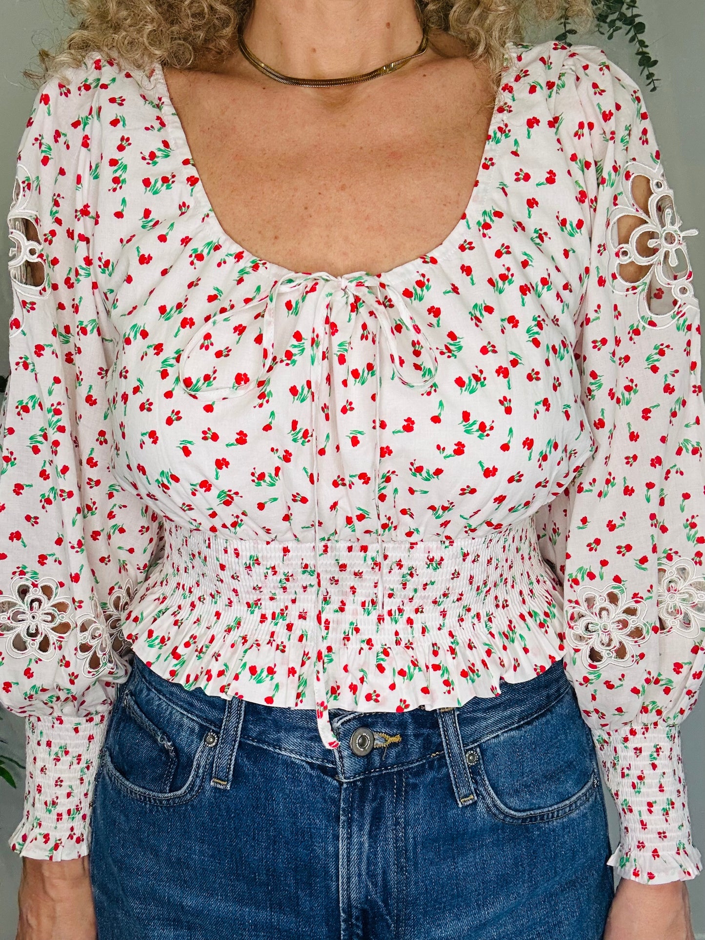 Helena Floral Top - Size L