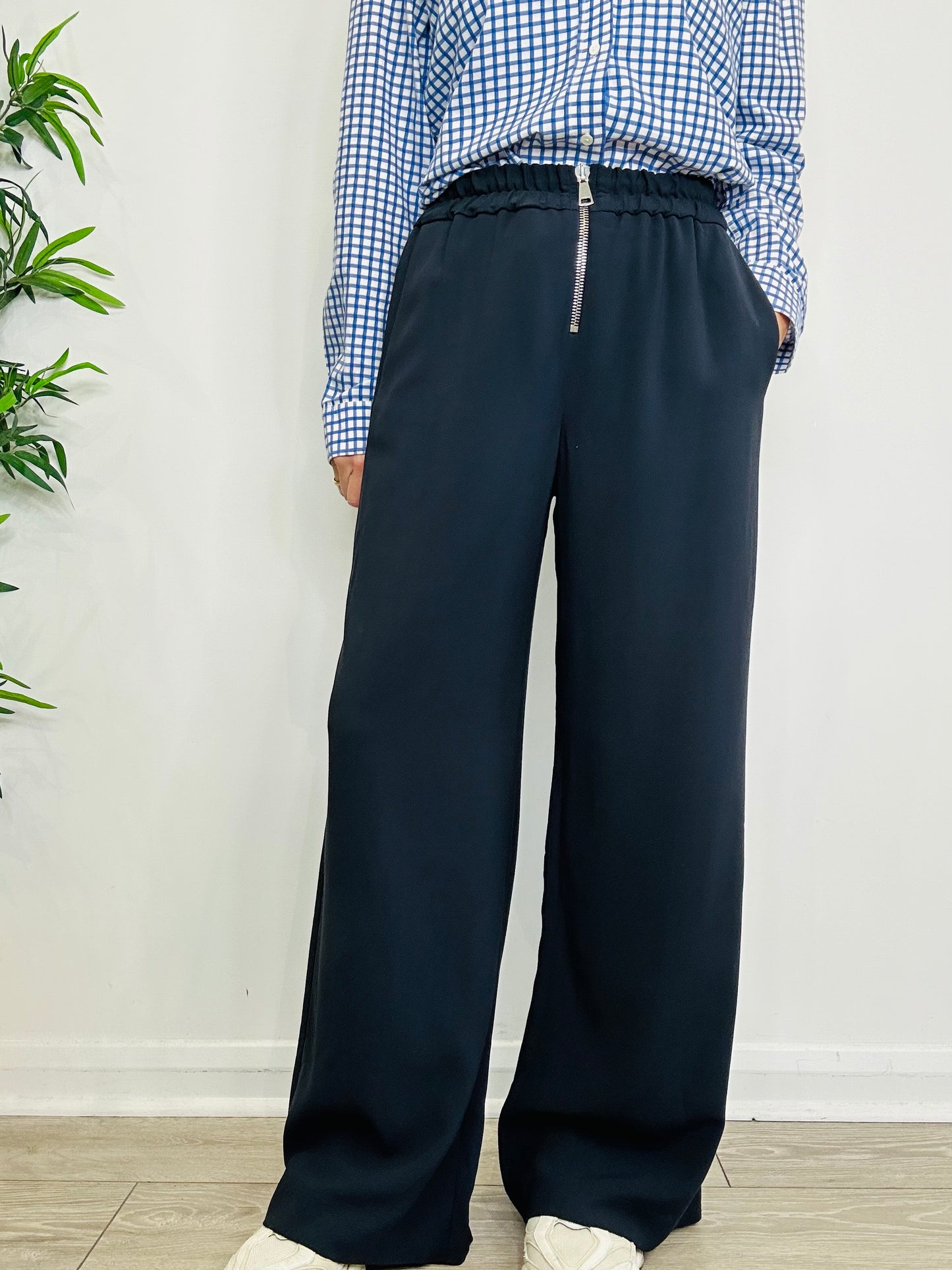 Wide Leg Trousers - Size 40