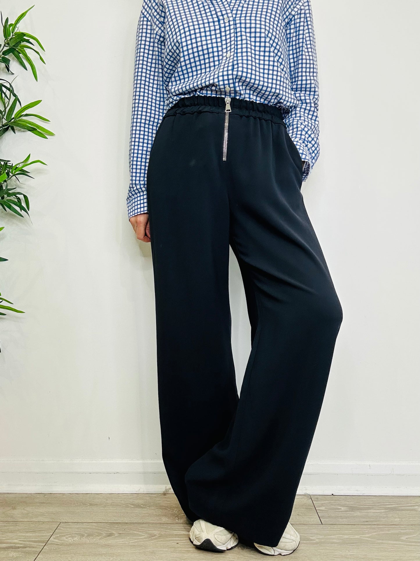 Wide Leg Trousers - Size 40