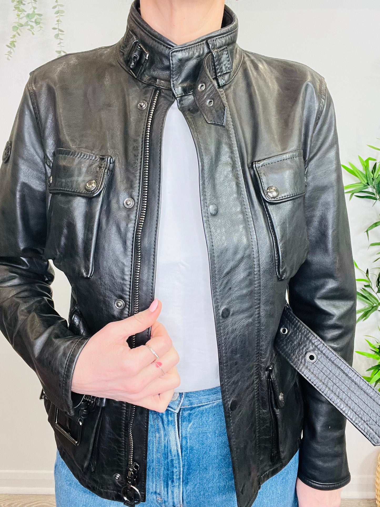 Leather Jacket - Size 40IT