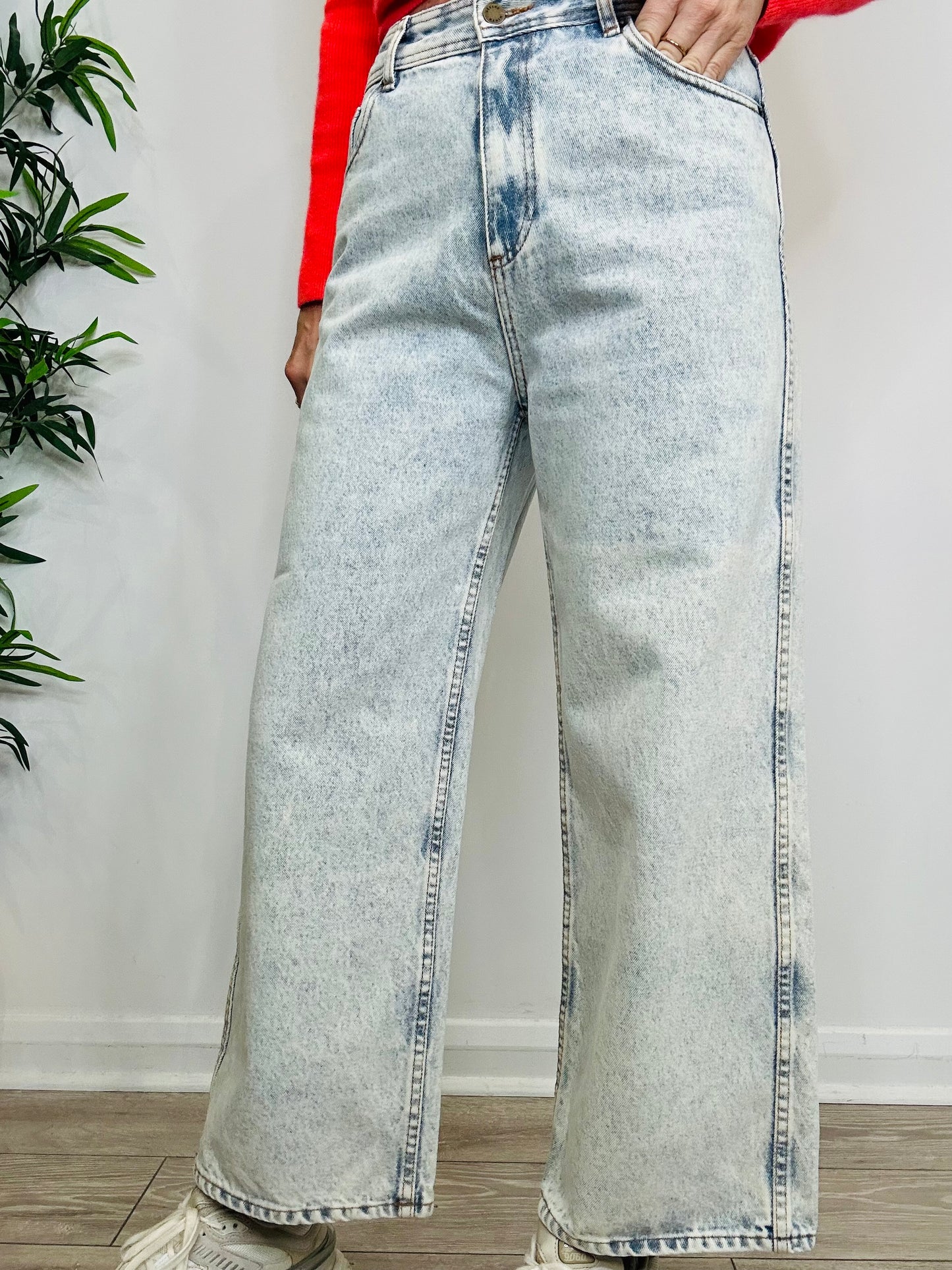 Wide Leg Jeans - Size 40