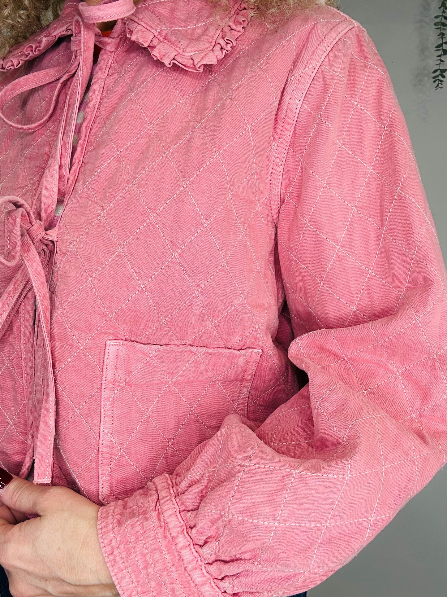 Quilted Denim Jacket - Size S