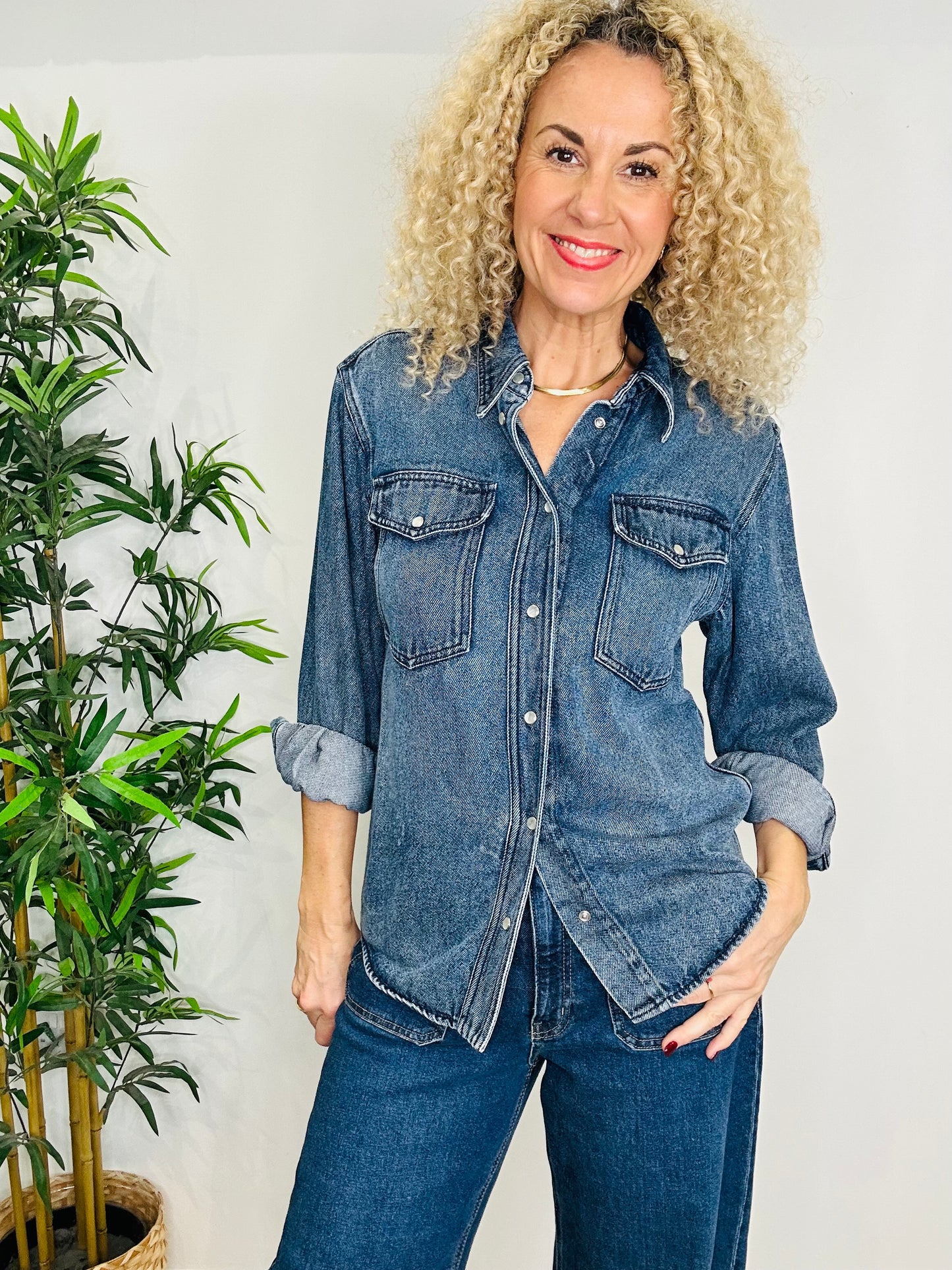 Tahis Denim Shirt - Size 38