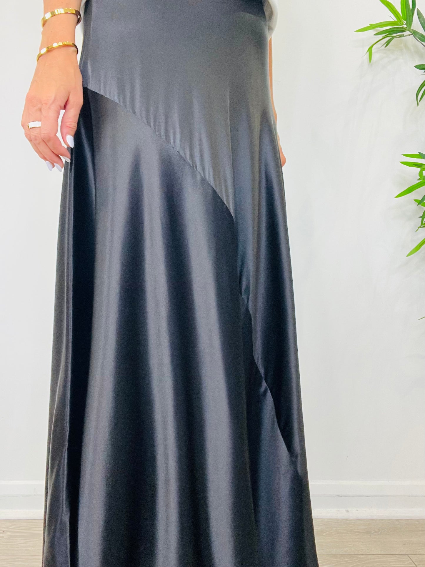 Silk Maxi Skirt - Size 8