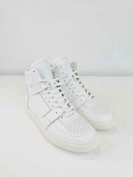 Leather High-Top Trainers - Size 38