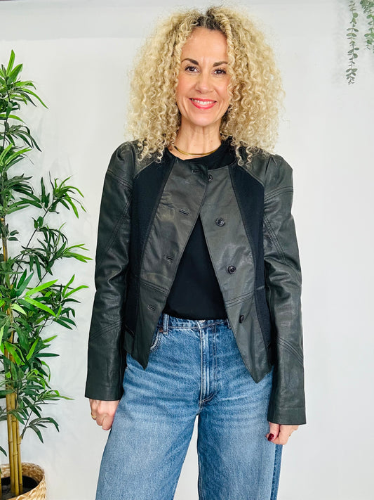 Leather Jacket - Size 38