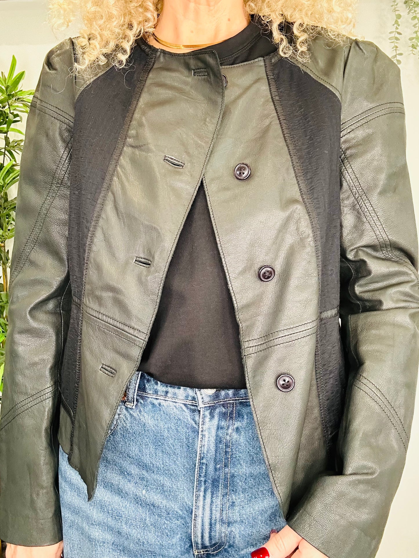 Leather Jacket - Size 38