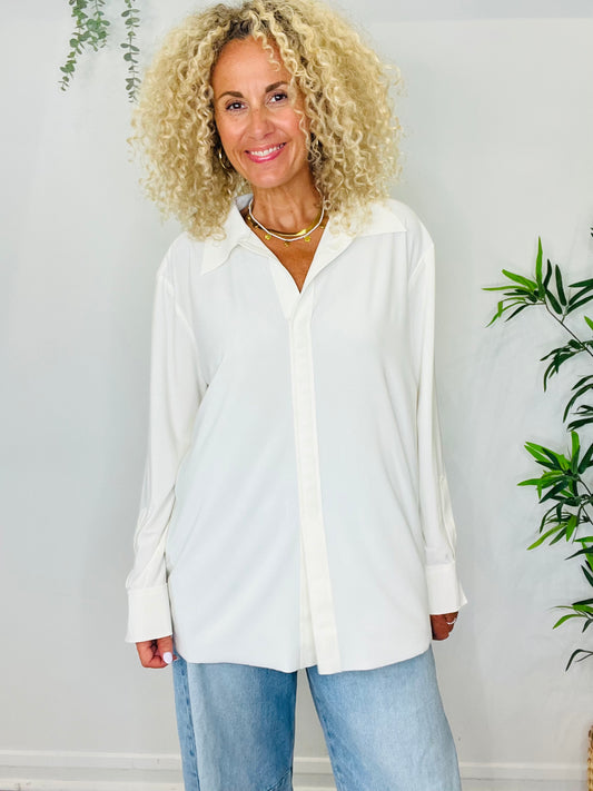 Stretch Jersey Shirt - Size 38