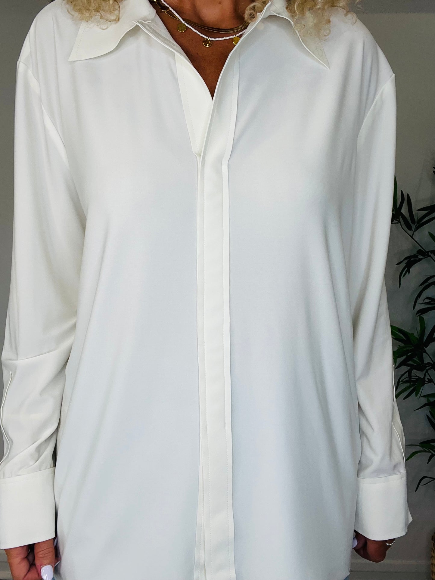 Stretch Jersey Shirt - Size 38