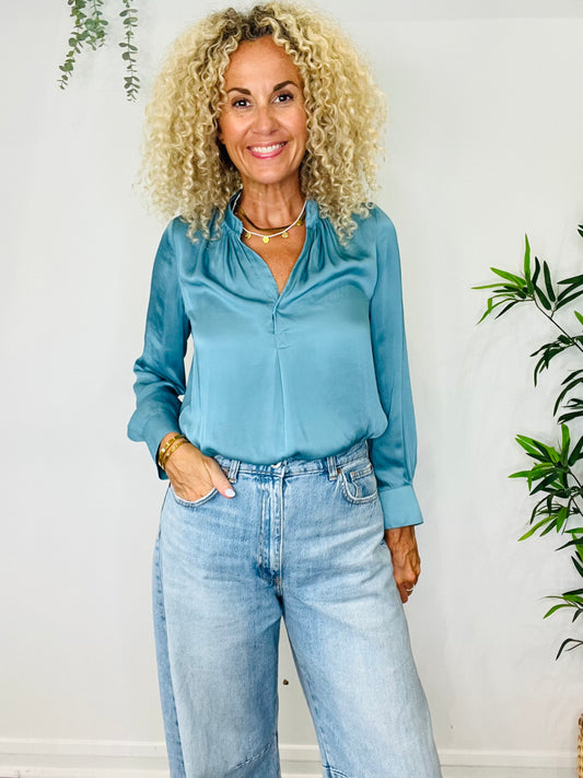 Satin Blouse - Size XS