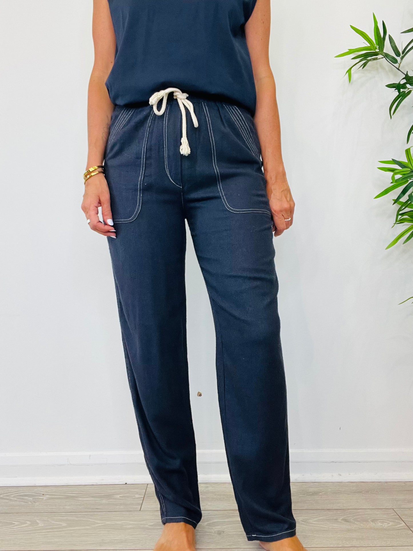 Viamao Silk Trousers - Size 36