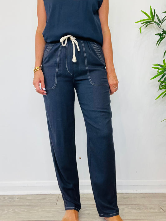Viamao Silk Trousers - Size 36