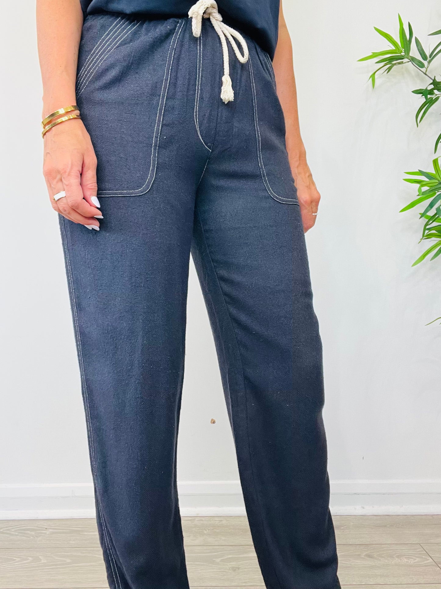 Viamao Silk Trousers - Size 36