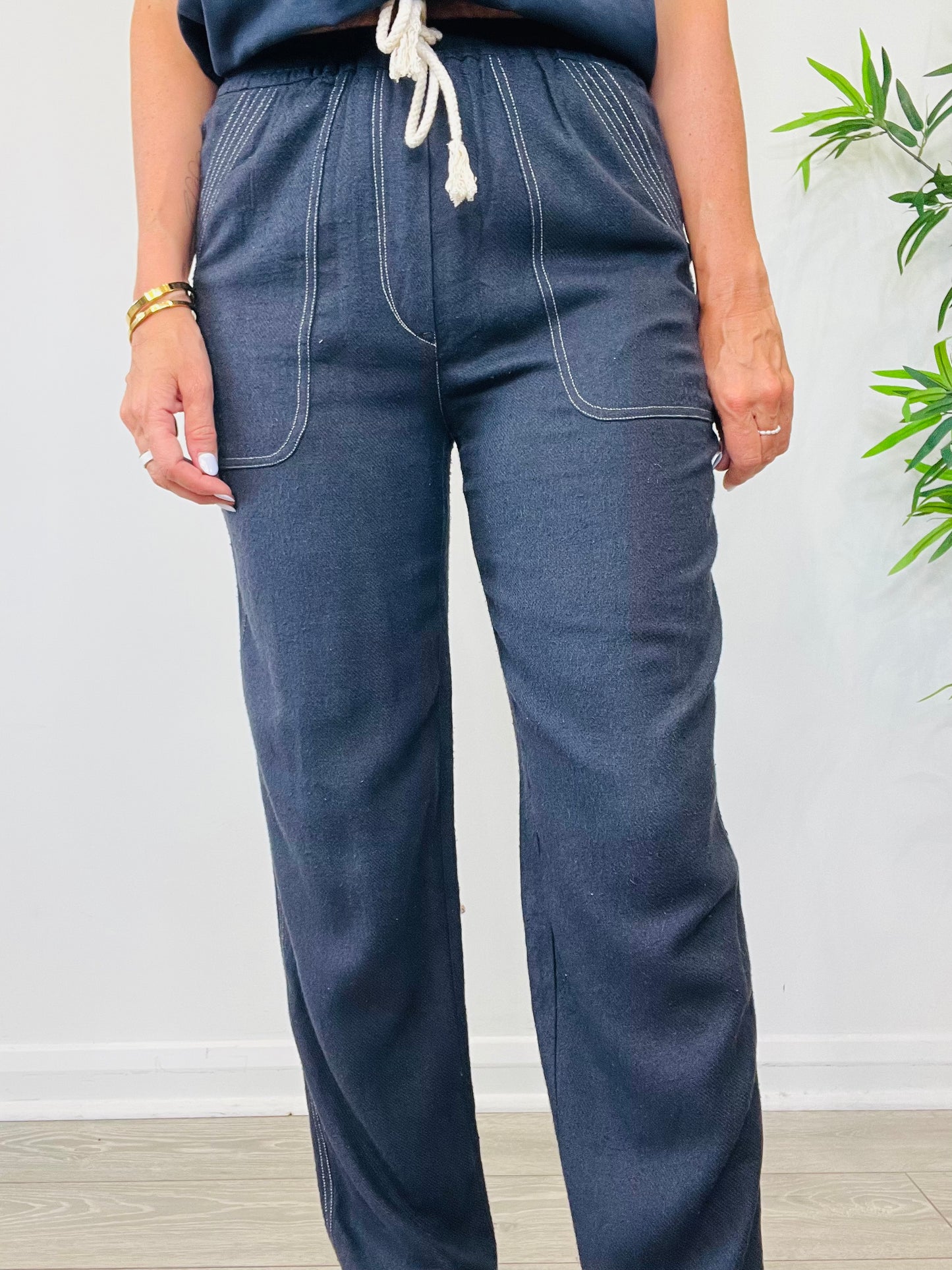 Viamao Silk Trousers - Size 36