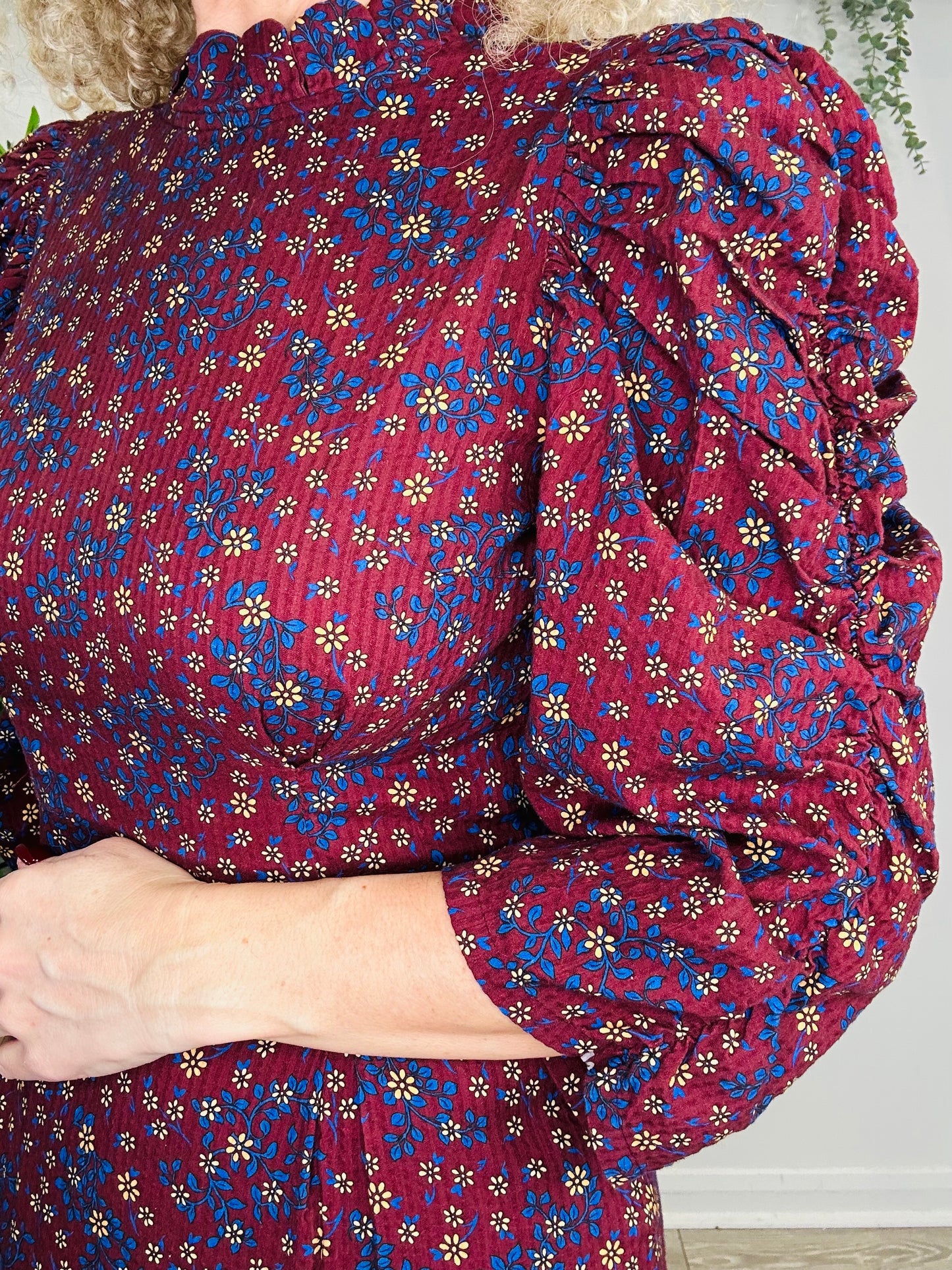 Floral Midi Dress - Size 34