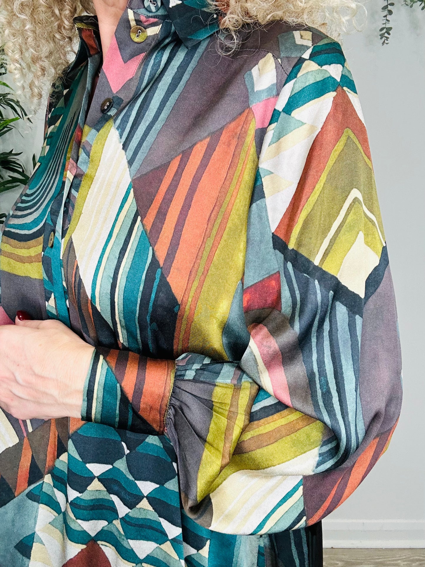 Silk Maxi Dress - Size XS