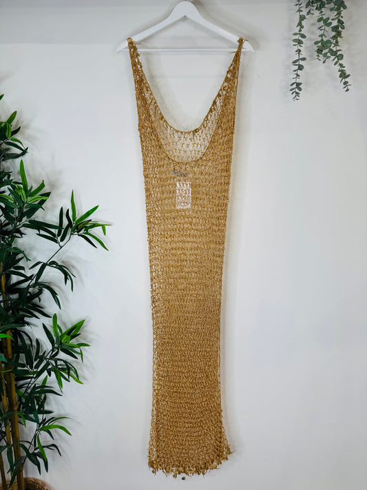 Beaded Maxi Dress - O/S