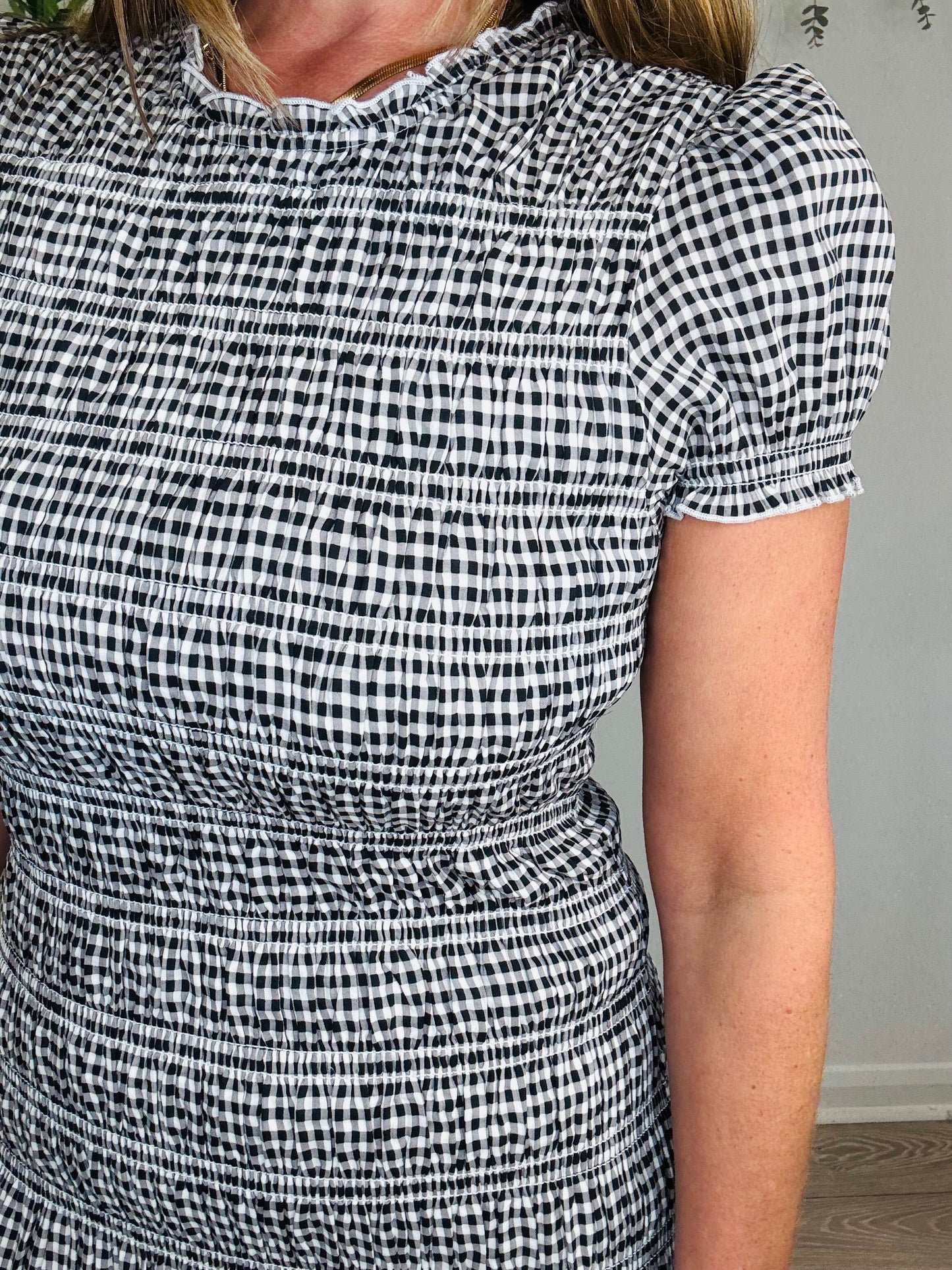 Check Maxi Dress - Size 2