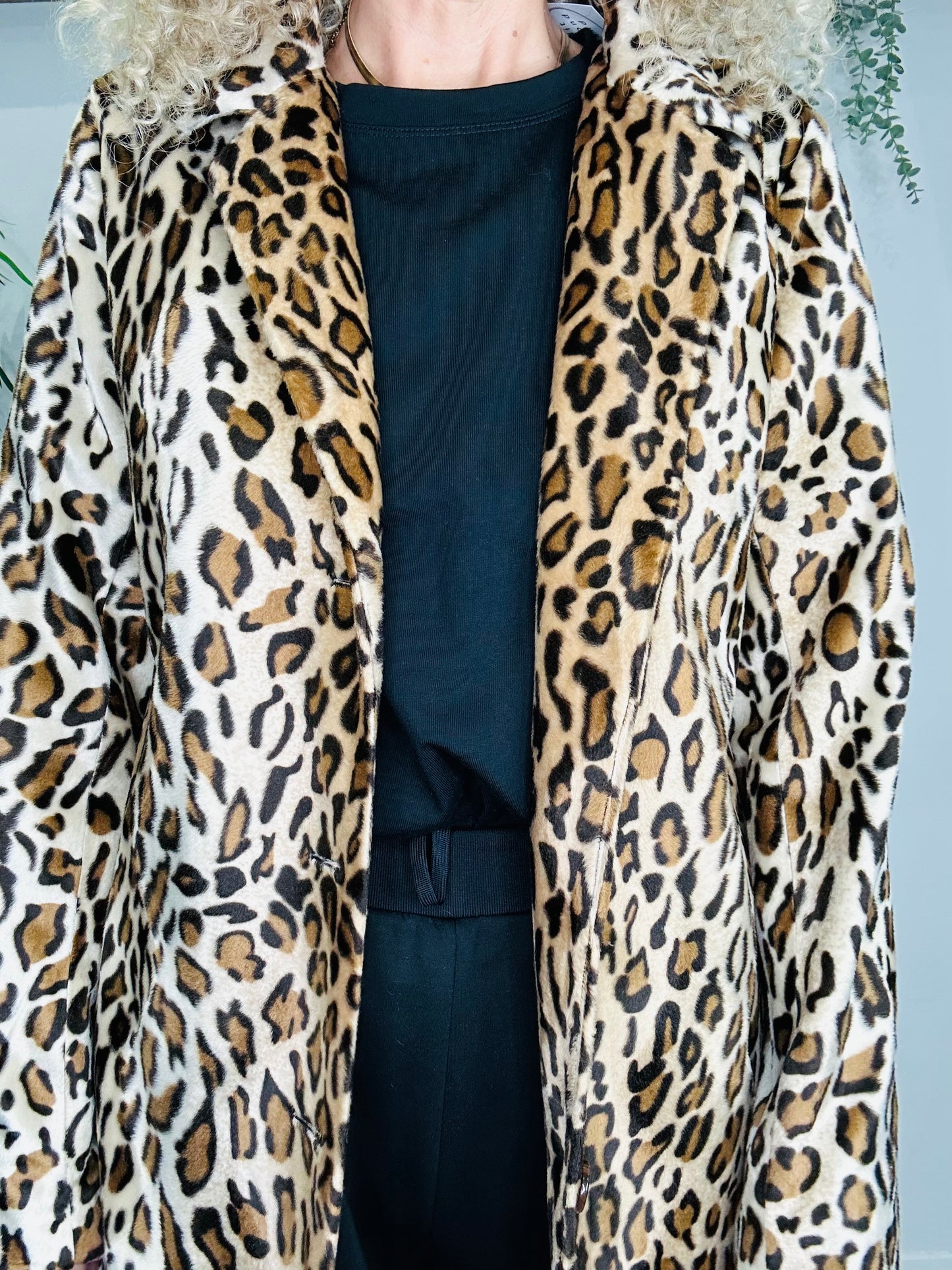 Leopard Print Jacket - Size M