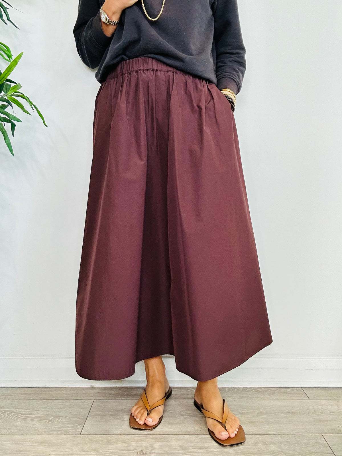 Cotton Midi Skirt - Size 10