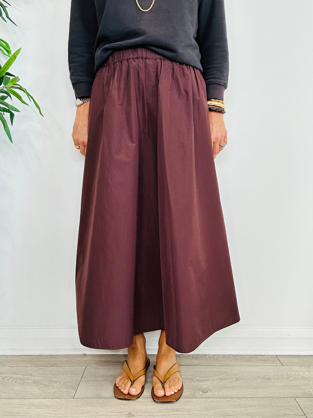 Cotton Midi Skirt - Size 10