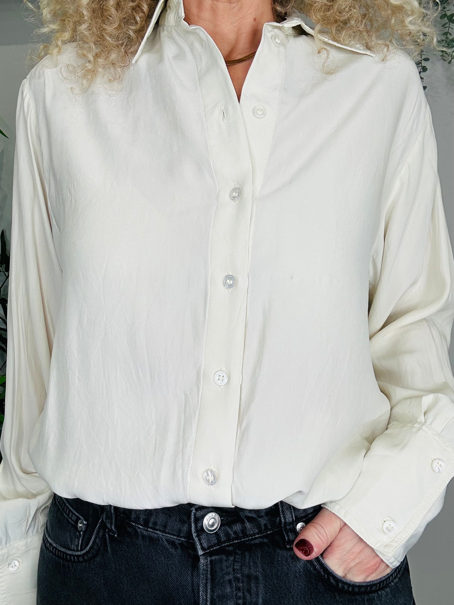 Silk Shirt - Size L