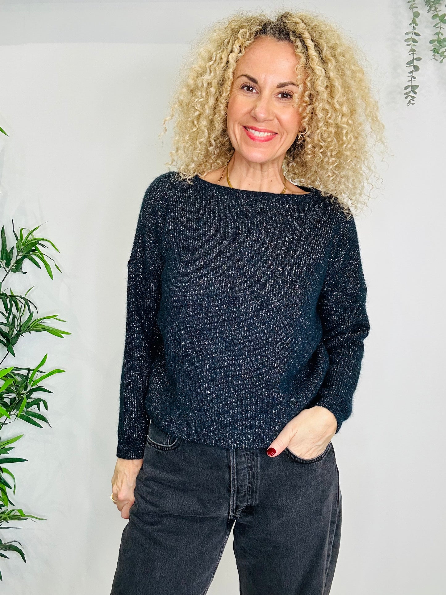 Sparkly Knitted Jumper - Size 0