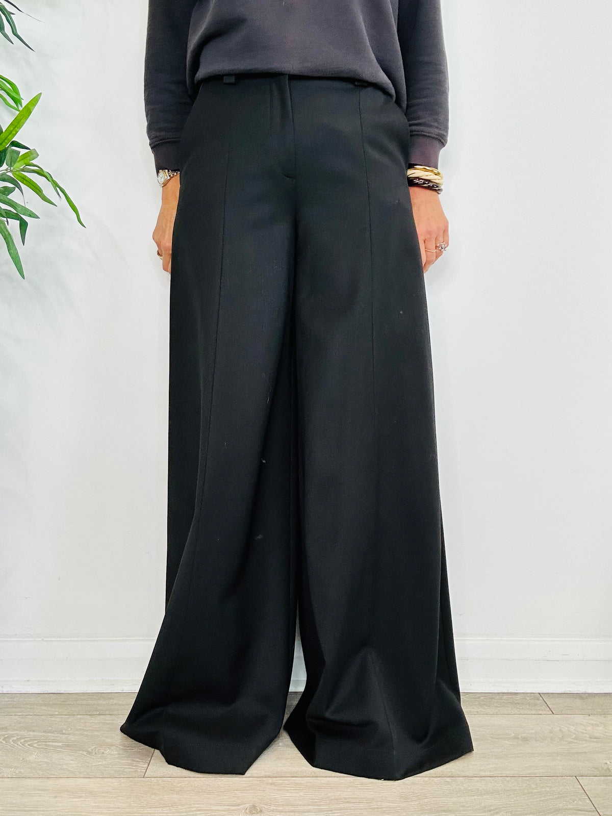 Alma Wide Leg Trousers - Size 40IT