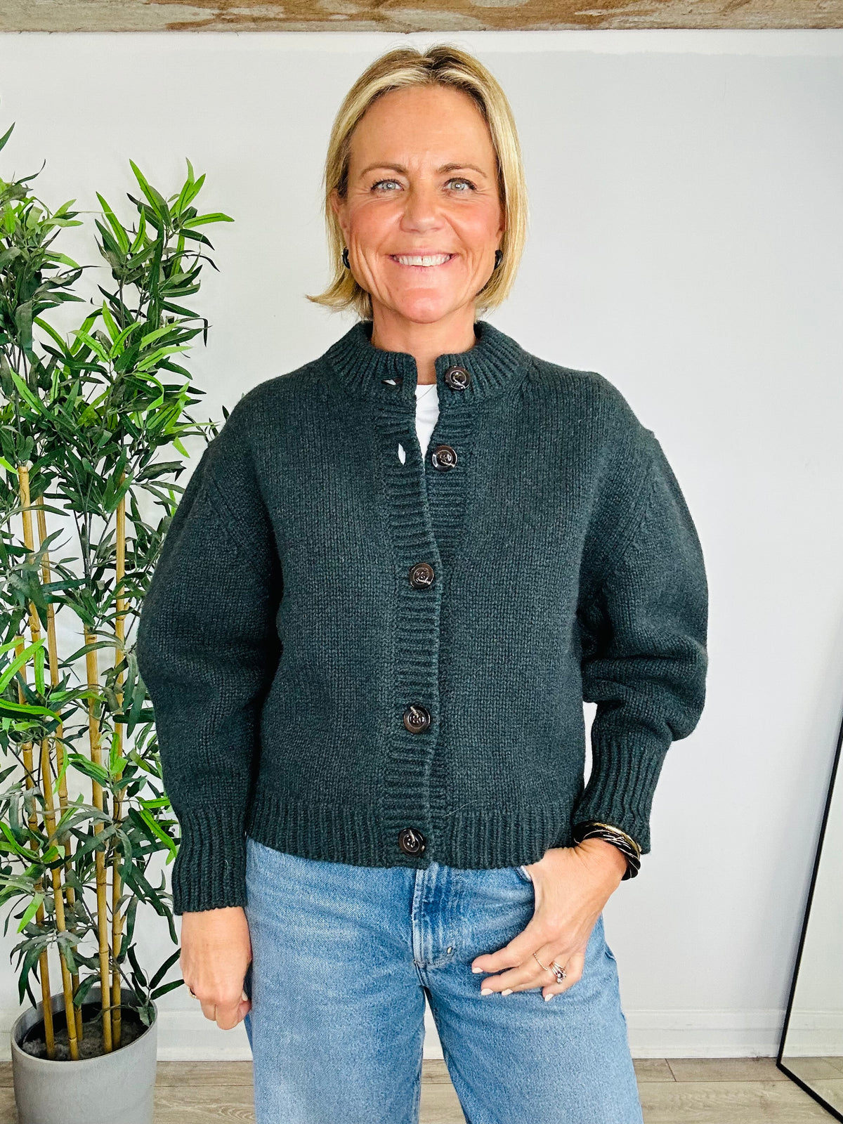 Leonard Chunky Knit Cardigan - Size 1