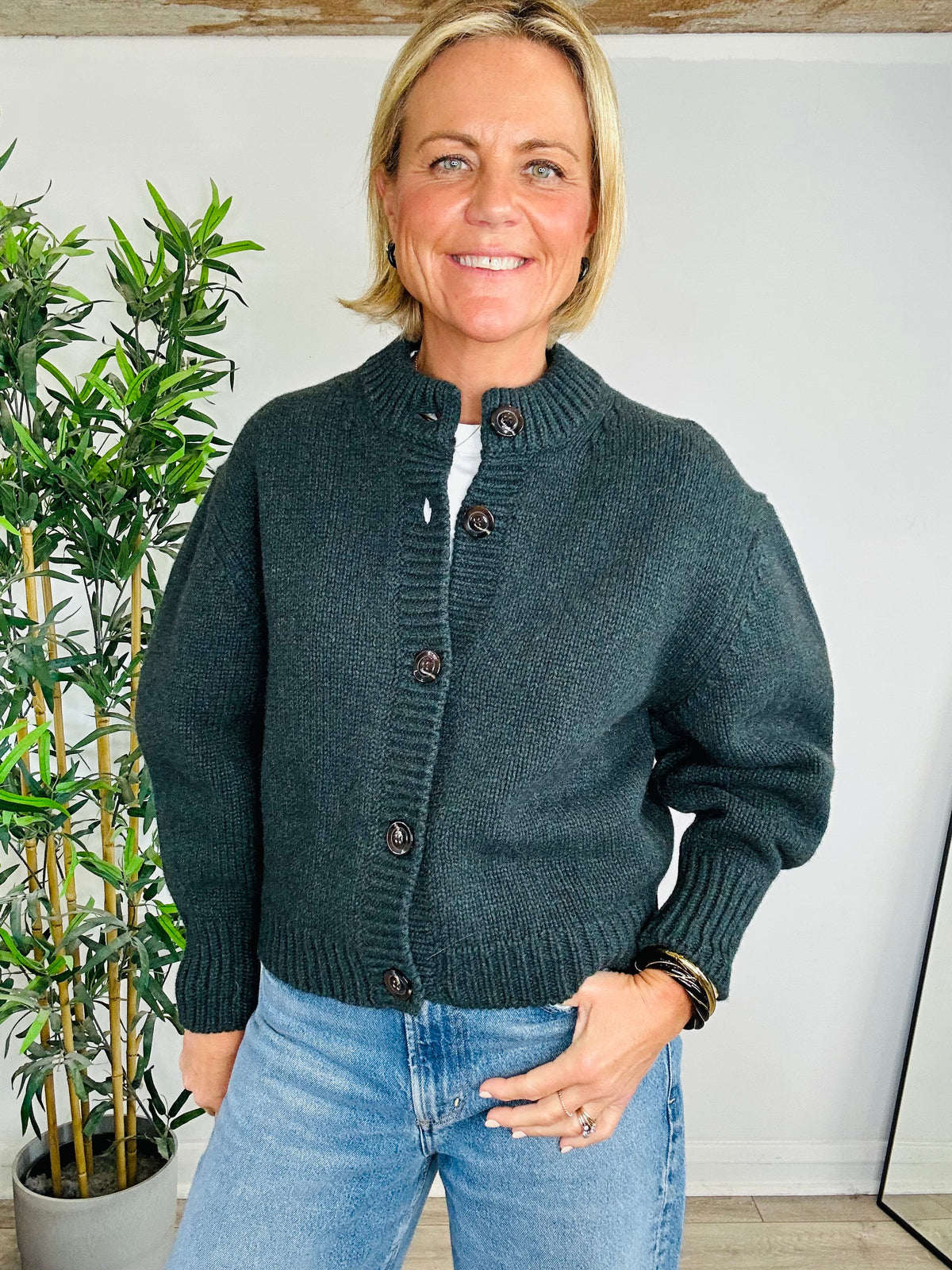 Leonard Chunky Knit Cardigan - Size 1