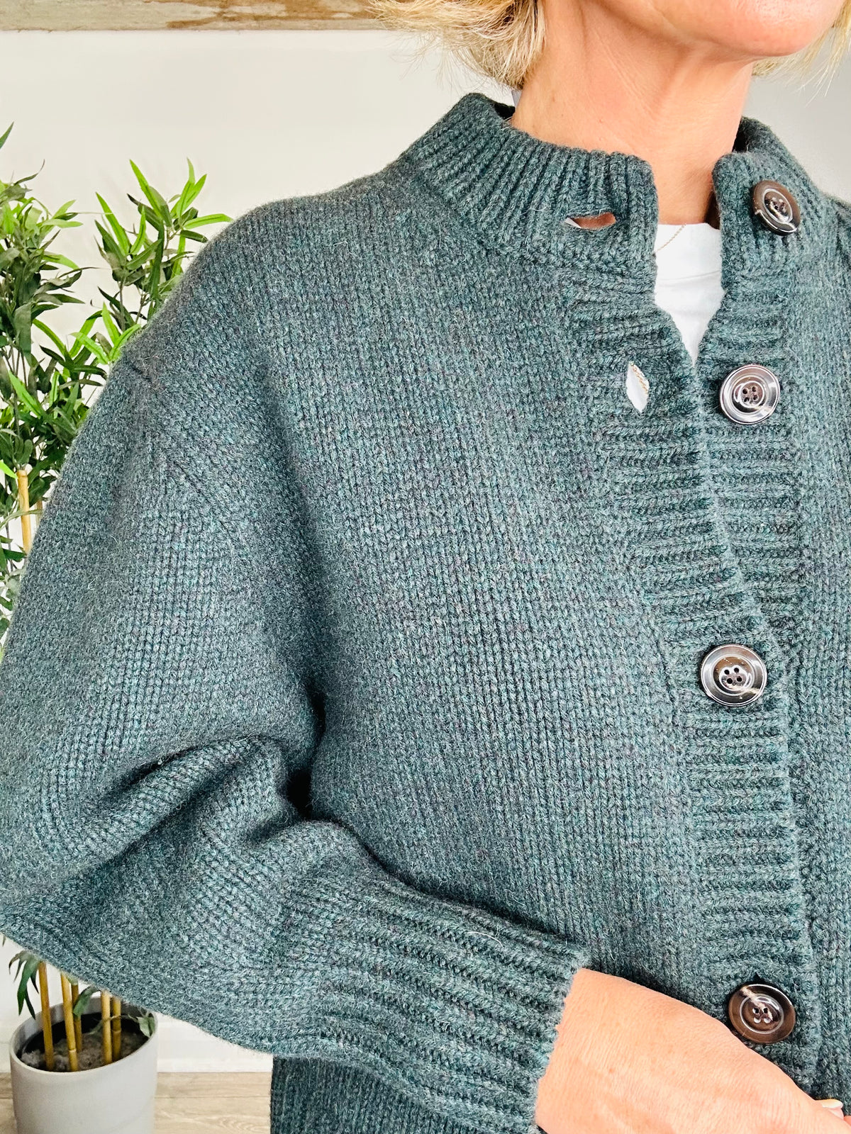 Leonard Chunky Knit Cardigan - Size 1