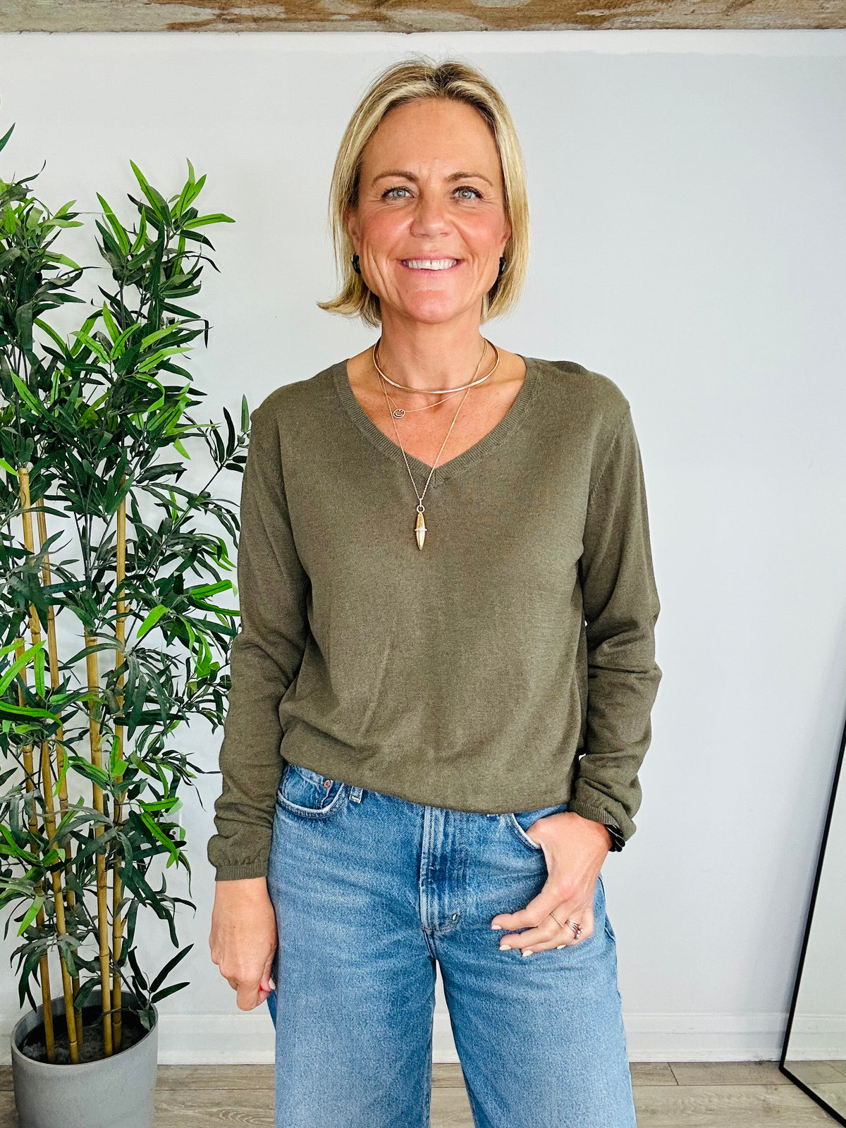 V-Neck Jumper - Size S
