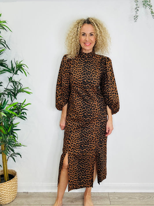 Leopard Print  Dress - Size 38