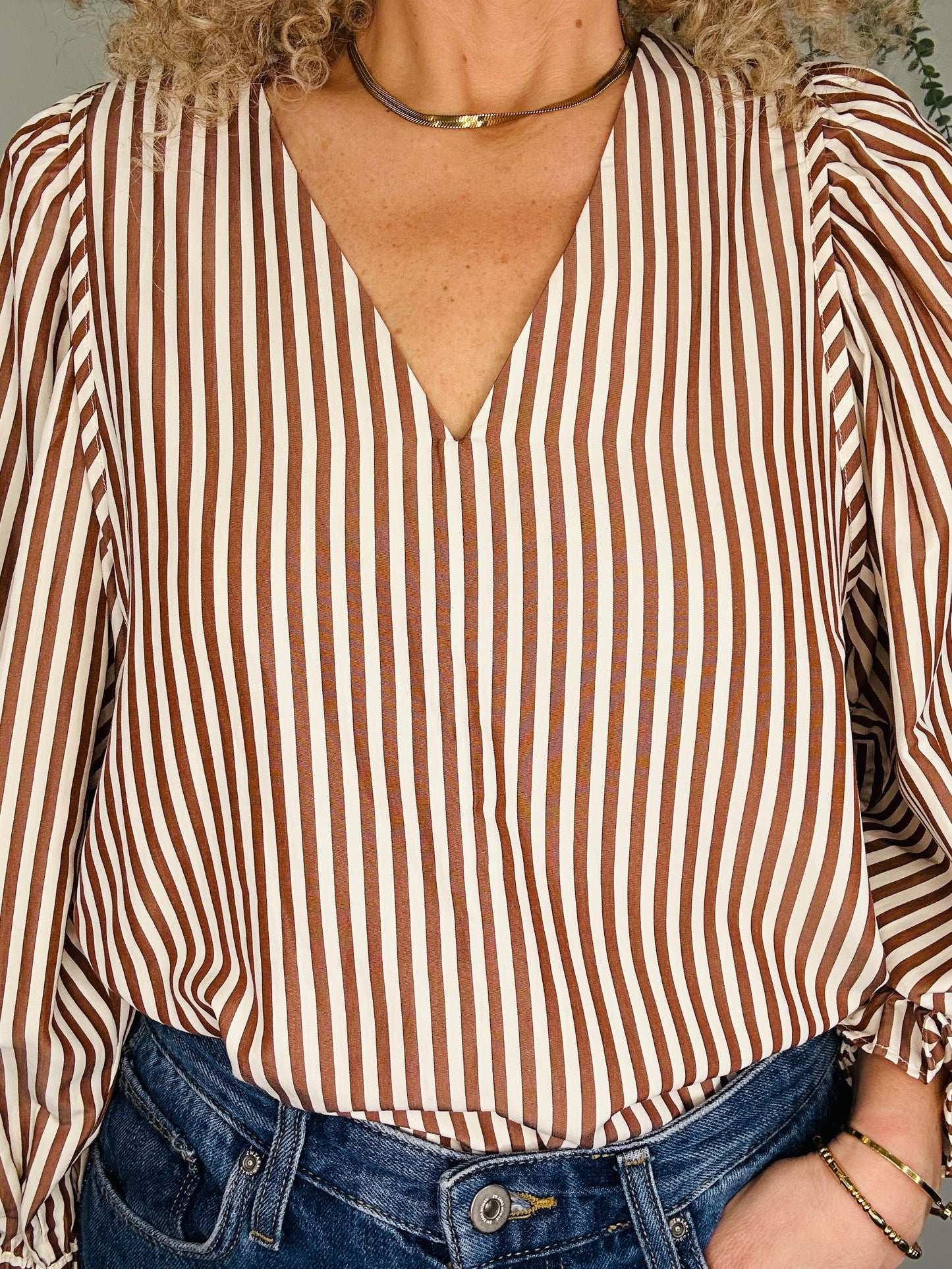 Striped Blouse - Size 10
