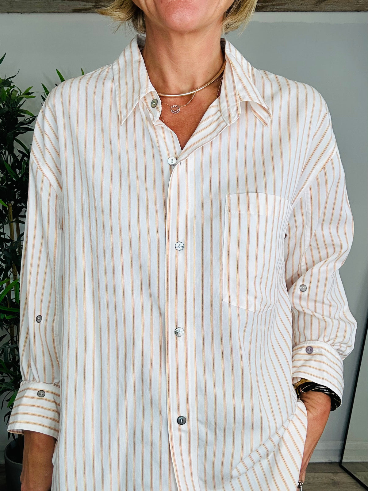 Striped Kayla Shirt - Size M