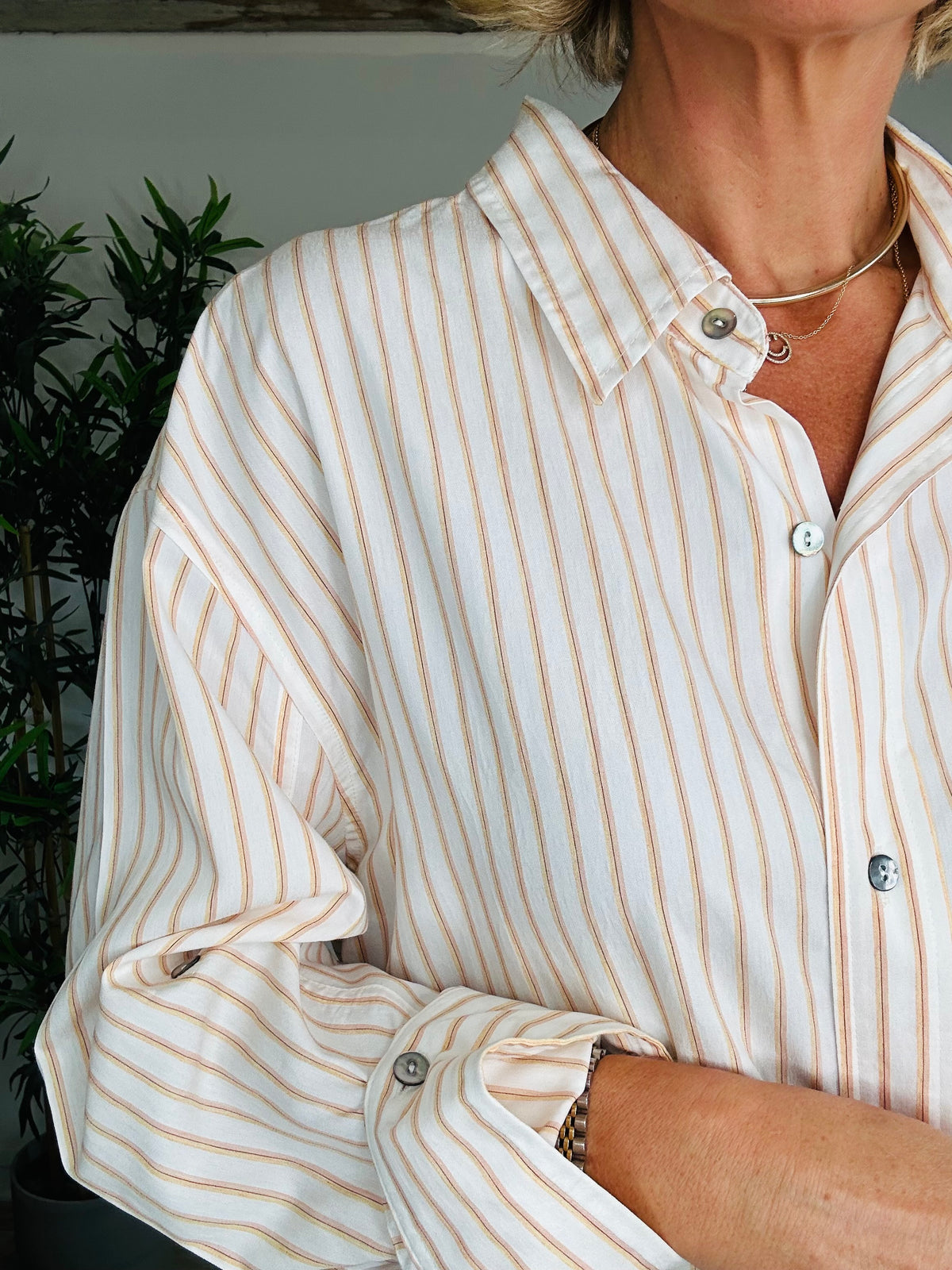 Striped Kayla Shirt - Size M