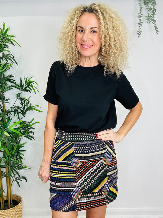 Metallic Mini Skirt - Size 44IT