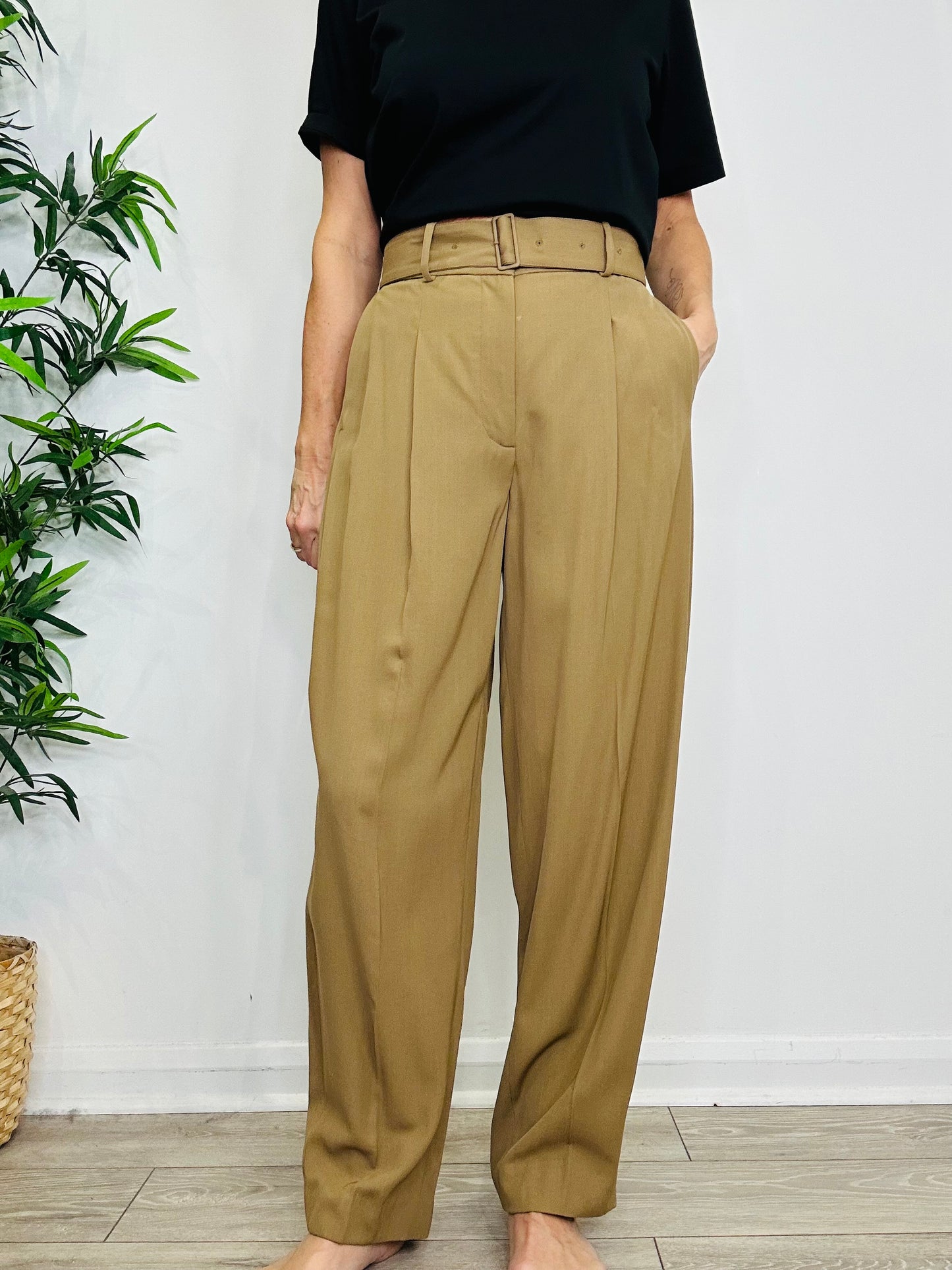 Belted Trousers - Size 40