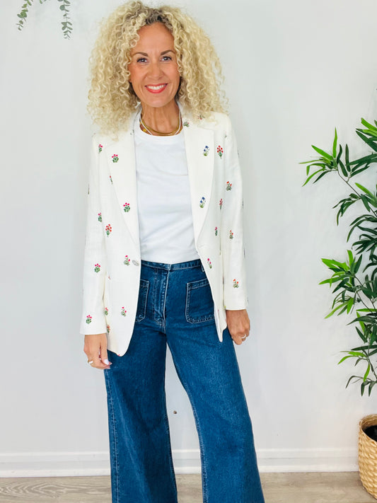 Floral Blazer - Size 40