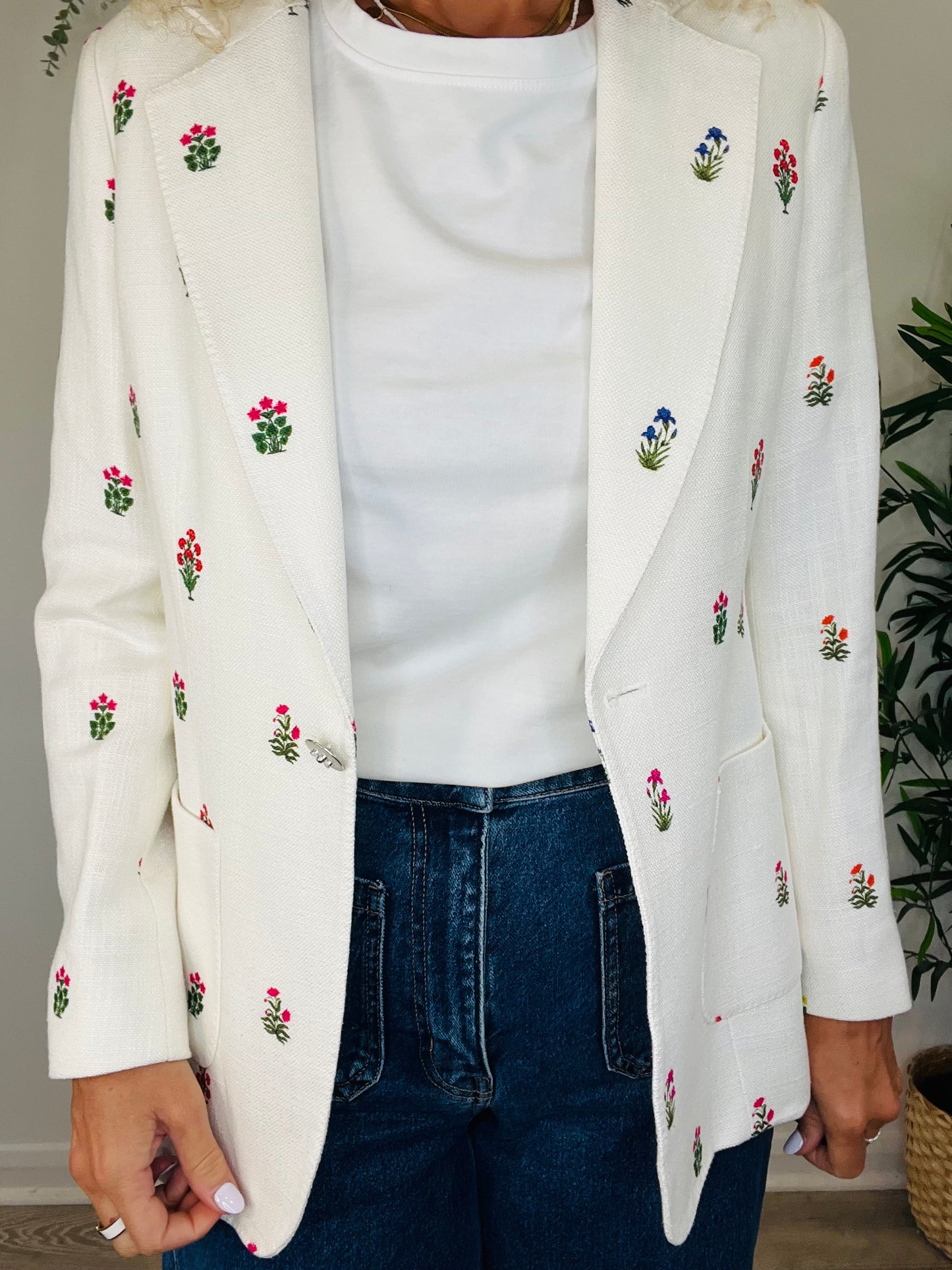 Floral Blazer - Size 40
