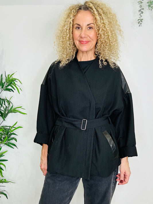 Belted Jacket - Size M