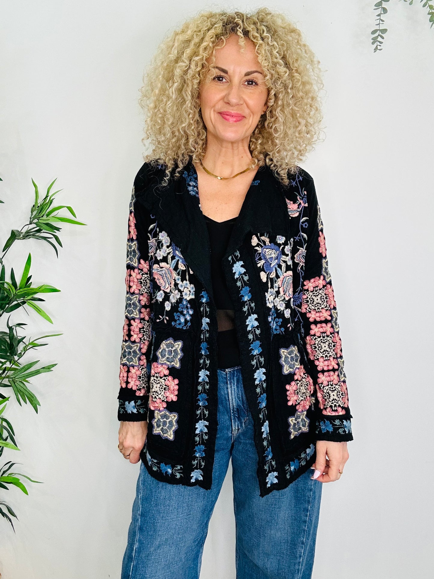 Embroidered Cotton Jacket - Size S