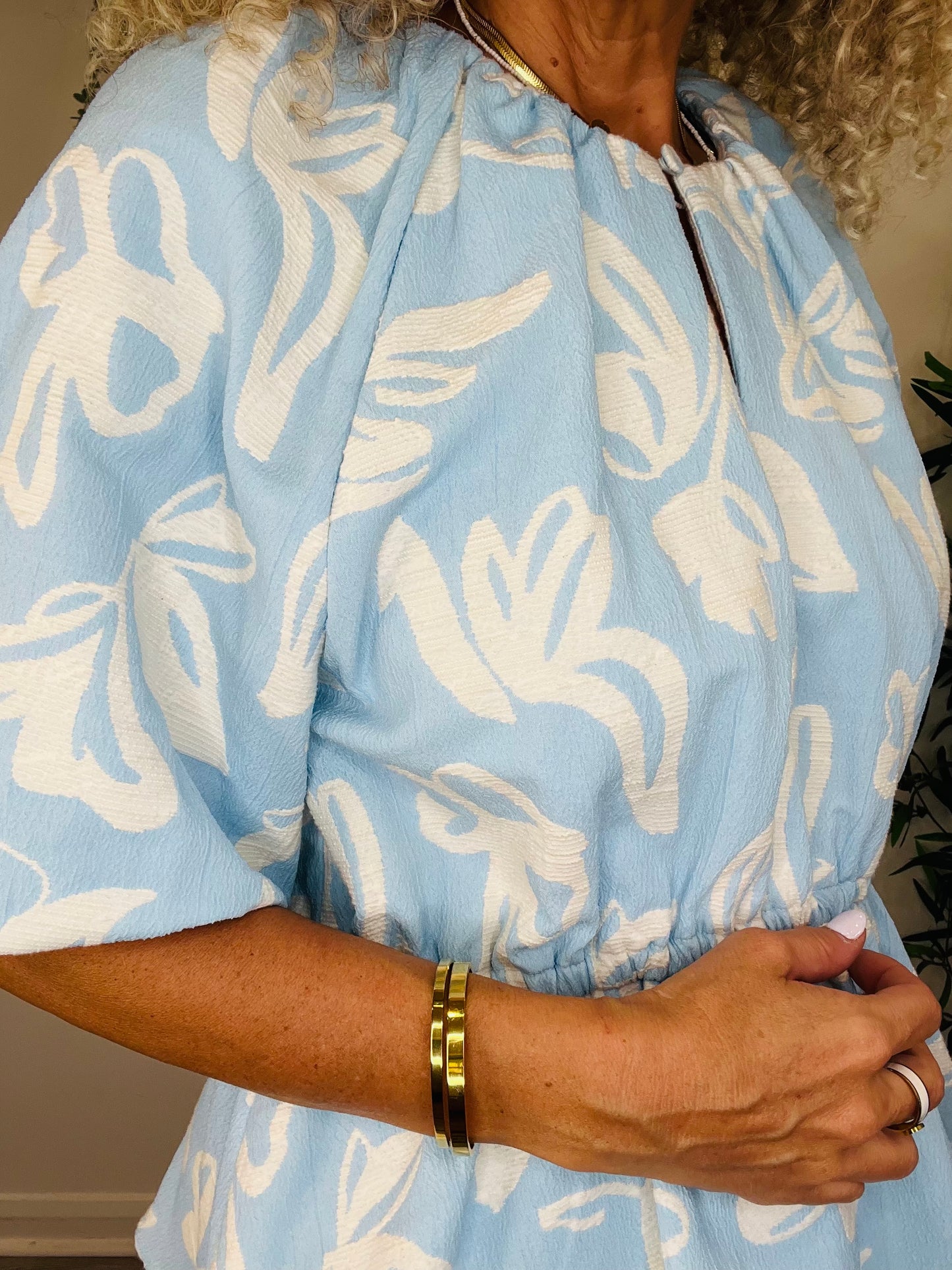 Patterned Jacquard Top - Size L