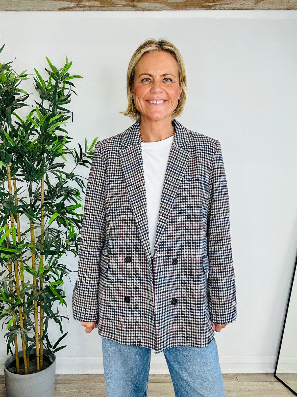 Jac Check Blazer - Size L