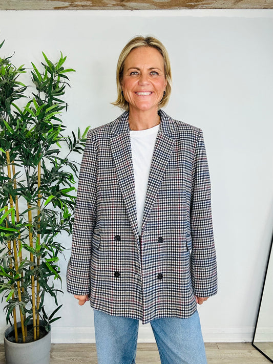 Jac Check Blazer - Size L