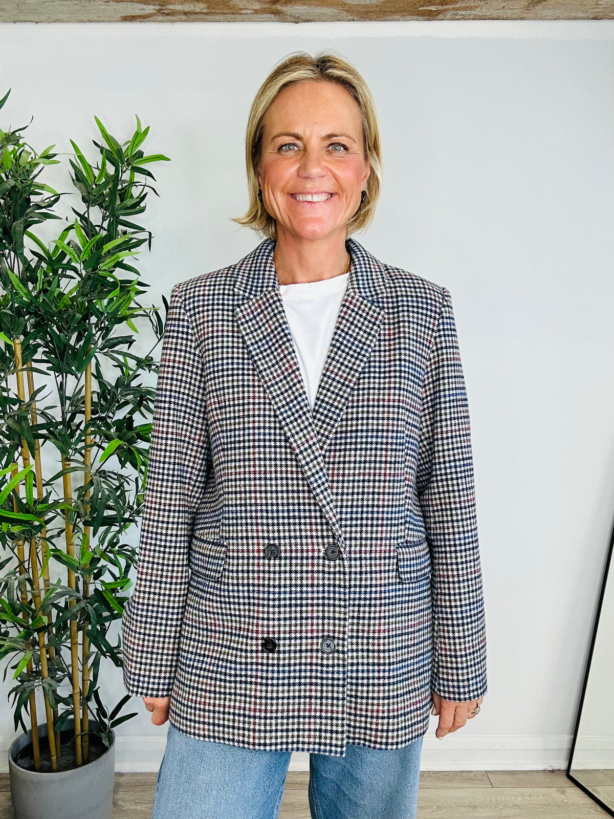 Jac Check Blazer - Size L